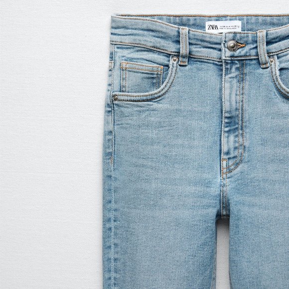 NWT Zara SKINNY VINTAGE JEANS LIGHT BLUE - Picture 11 of 11